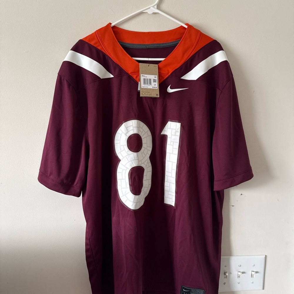 Men’s Nike Jordan Tapscott #81 Autographed VT Hokies Jersey Sz 2XL - NWT RARE - Picture 6 of 6